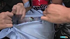 hey this sexy bitch gets her tight pussy rubbed hard then cum splashed on face