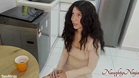 since my husband can't breed, his dad filled me up and got me pregnant in steamy roleplay