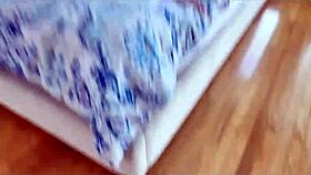 step bro can't resist pounding teen ass after spying!