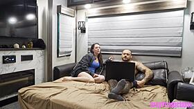 chat roulette sparks wild virginity loss in heated creampie session