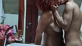 hey brazilian hottie in the hotel shower, take my cumshot all over those big tits?