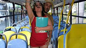 brazilian student groped roughly then fucked hard on public bus