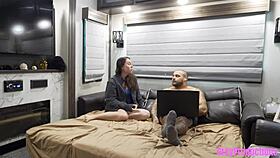 chat roulette sparks wild virginity loss in heated creampie session