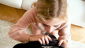 fuck this preppy blonde american tourist hard