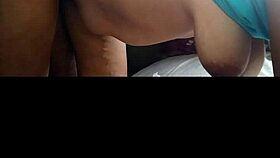 the curvy latina neighbor milf bends over doggystyle