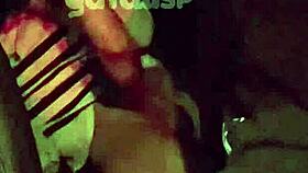 brazilian takes cock bent over in car