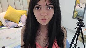 beautiful model bends over for fan's doggystyle pounding in live stream