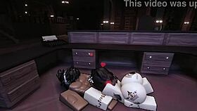 horny slut ditches roblox game to ride big black cock and get creampied hard