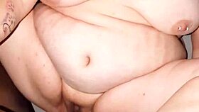 blonde milf rides big black cock back at trailer park before cum on tits