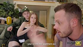 watch me bang her shaved pussy right in front of the guards