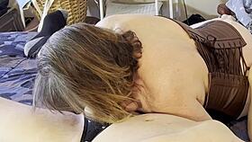 Hey this granny slut sucks cock heroically deep