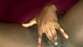 Watch this horny brunette finger her wet hairy pussy to orgasm! 🥵💦