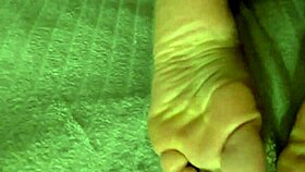 I love my girlfriend's beautiful little 18+ feet so much 😍👣💦