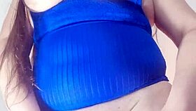 Slutty wife masturbates for husband's watching friends