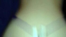 bent over in lingerie and stockings begging for doggystyle?