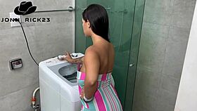 WOW, NAUGHTY WIFE GETS POUNDED BY PLUMBER'S HUGE COCK DEEP!