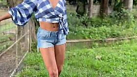 massive bbc seduces curvy hotwife boss craving farm creampie thrill