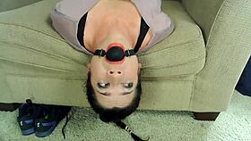 stepmom's deepthroat challenge with ballgag is insane 😵‍💫💦