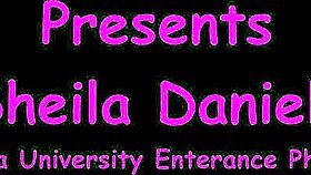 Tampa university entrance physical with nurse Sheila Daniels fingering and spreading