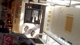 damn that ebony ass folds perfectly in hidden shop cam!