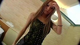 hitomi's big tits and shaved pussy tempt american studs