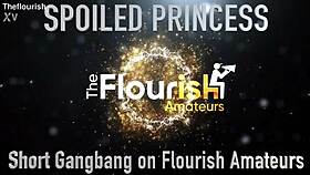 trailer princess takes double nut facial in short outdoor gangbang