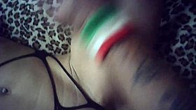 behind the scenes, glasses brunette candice cumm tests intense italian machine passion