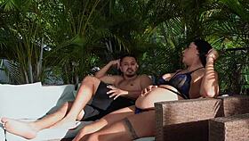 imagine being pregnant and your boss demands your oiled ass for doggystyle pounding - melani rincon delivers