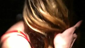 Blonde amateur endures close-up anal assfucking and blowjob in public restaurant toilet