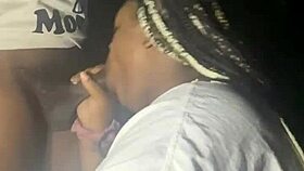 check out this sexy bbw sucking dick then fucked hard in dark forest