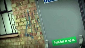 brunette glasses lingerie babe takes outdoor anal to facial