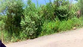 cars honking but i had to ass fuck her right there on the roadside