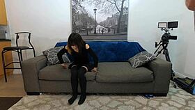 why does skinny asian slut gag so hard on this pov anal choke-fuck? 🍆💦