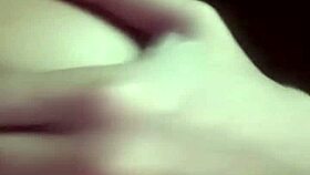 Three Explosive Cumshots in Steamy Bedroom Video Call with Pretty Hijab Girlfriend