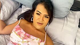 Thai ladyboy chokes on farang cock deepthroat rimmed then face fucked raw