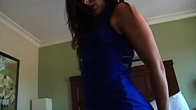 Sinn Sage's Slutty Stocking Tease Builds to Dildo Orgasm Frenzy