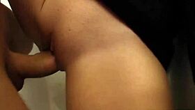 laura's shaved milf ass and pussy get hardcore anal fucked public pickup style