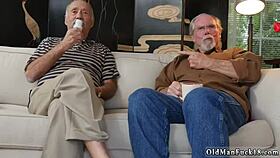 old guys piss while teens suck and fuck in hardcore group hd