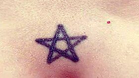 Mature blonde spreads big shaved pussy in garden