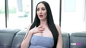 step mom grinds her big tits on my cock begging to ride pov