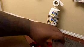 wanna see me stroke this huge black cock til pre-cum drips?