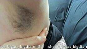 Hairy Armpits BBW Trans Spreads Wet Pussy Wide