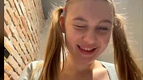 Public anal fingering closeup with fat teen masturbating