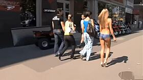 blue angel parades body paint nude through crowded public streets