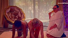 latex mistress april dominates with strapon in comeback