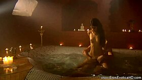 Erotic indian couple shares sensual massage turning into passionate oral and exotic lovemaking.
