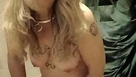 french milf slave autoseance with belt clamps bondage orgasm