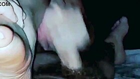 every single day the horny housewife milf sensually jerks off her husband's throbbing cock close up