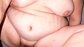 blonde milf rides big black cock back at trailer park before cum on tits