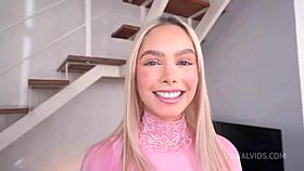 Hey, beautiful blonde Brazilian Vivian Lola, ready for 4 huge monster cocks DAP?